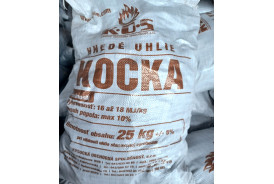Hnedé uhlie kocka, 25 kg Hnedé uhlie kocka, 25 kg